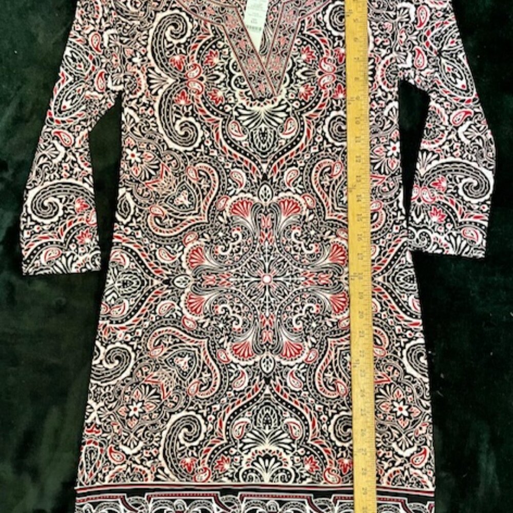 New With Tags! WHBM paisley knit shift dress
